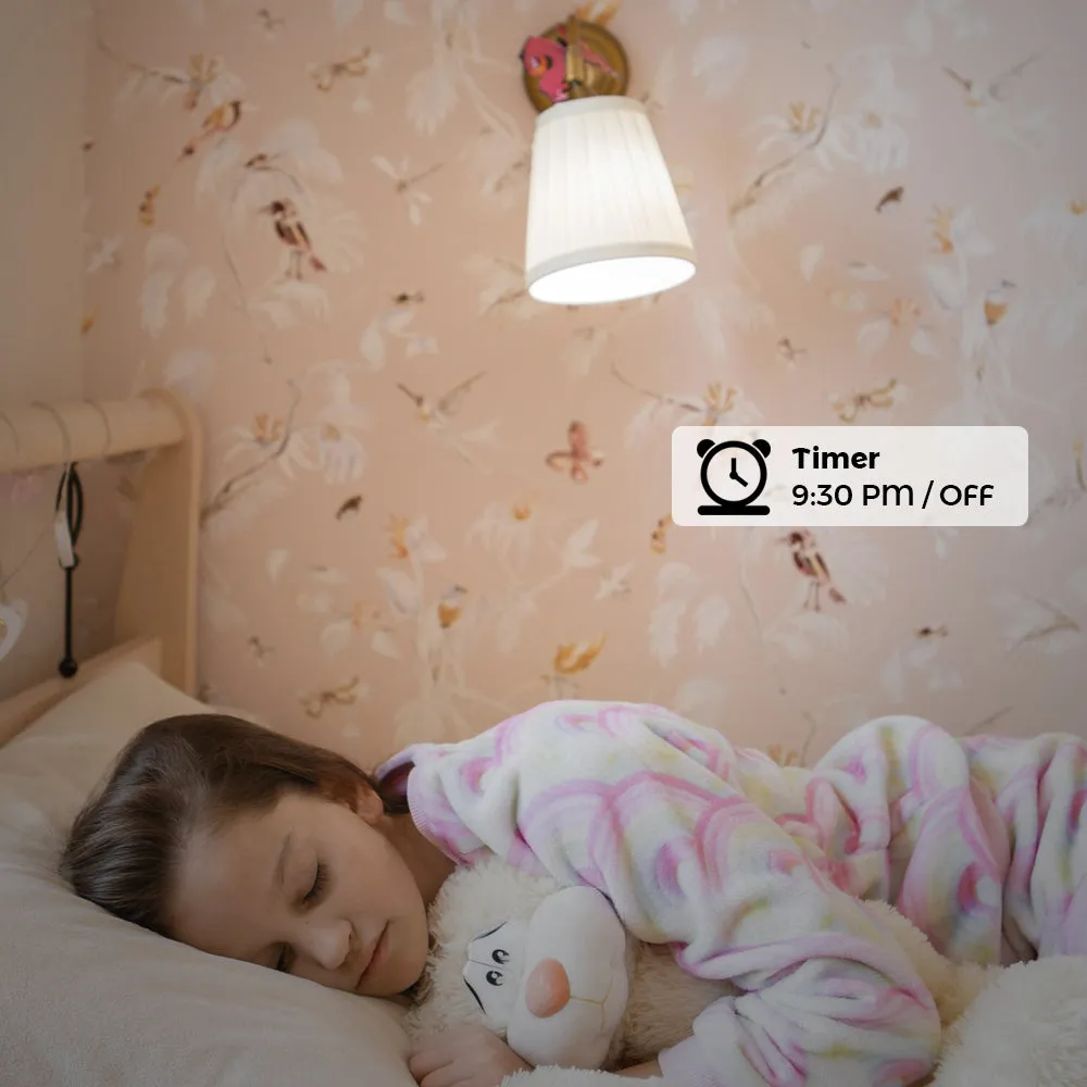 2 Gang Smart Touch Switch with Timer, Black Body APP & Voice Control, Smart Alexa Light Switch Works with Amazon and Google Home, No Neutral Required