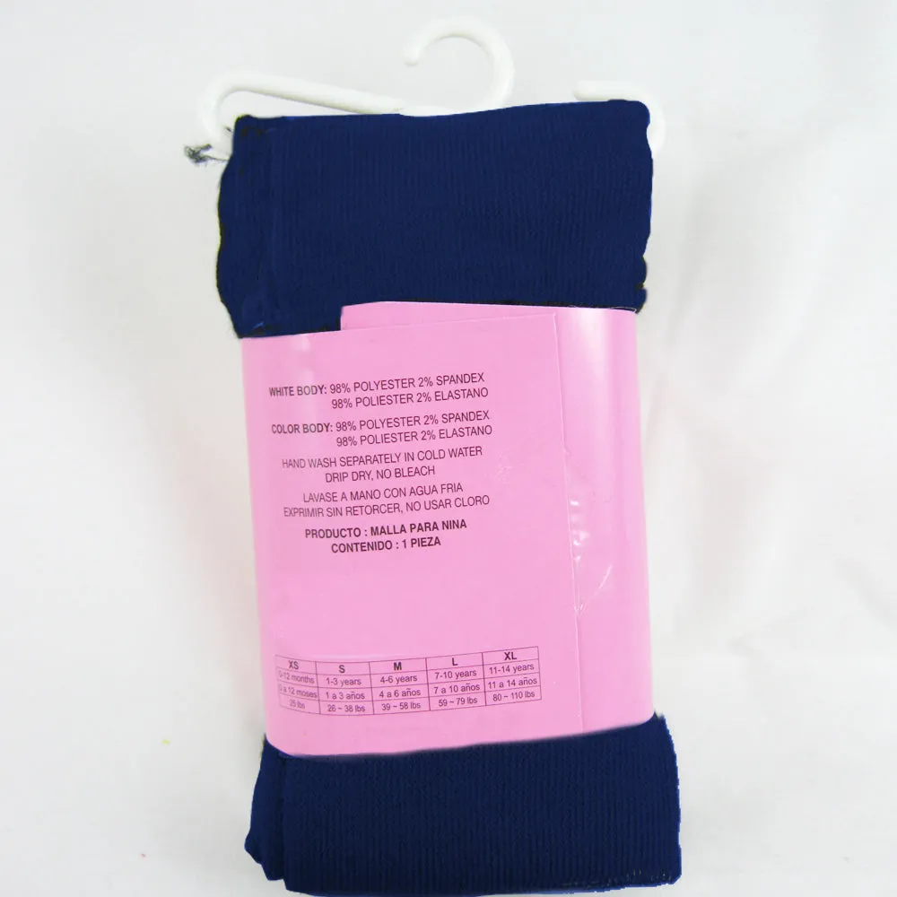 6 Pack Girls Stockings Footed Tights Toddler Ballet Dance Pantyhose Uniform Navy