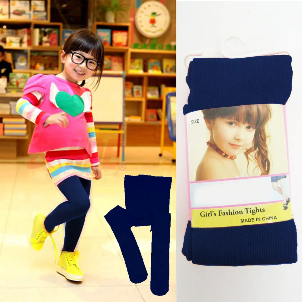 6 Pack Girls Stockings Footed Tights Toddler Ballet Dance Pantyhose Uniform Navy