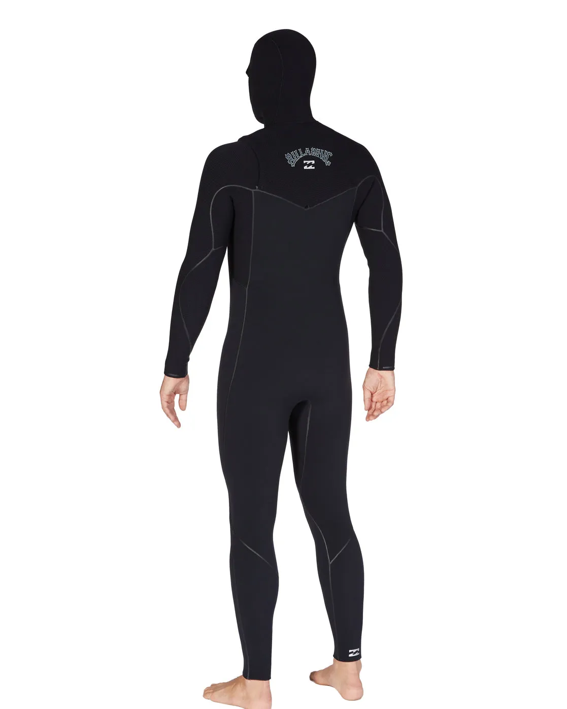 6/5 Furnace Chest Zip Hooded Full Wetsuit - Black