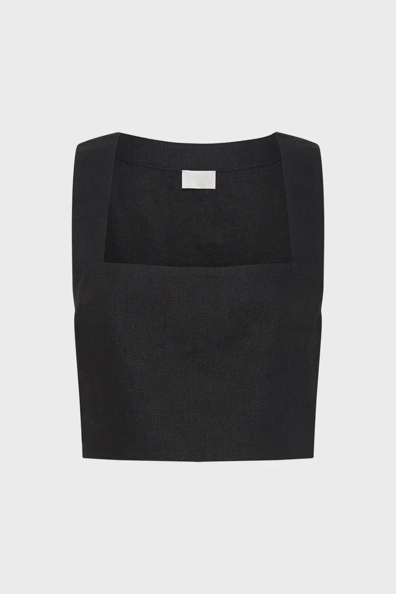 ALICE CROP TOP BLACK