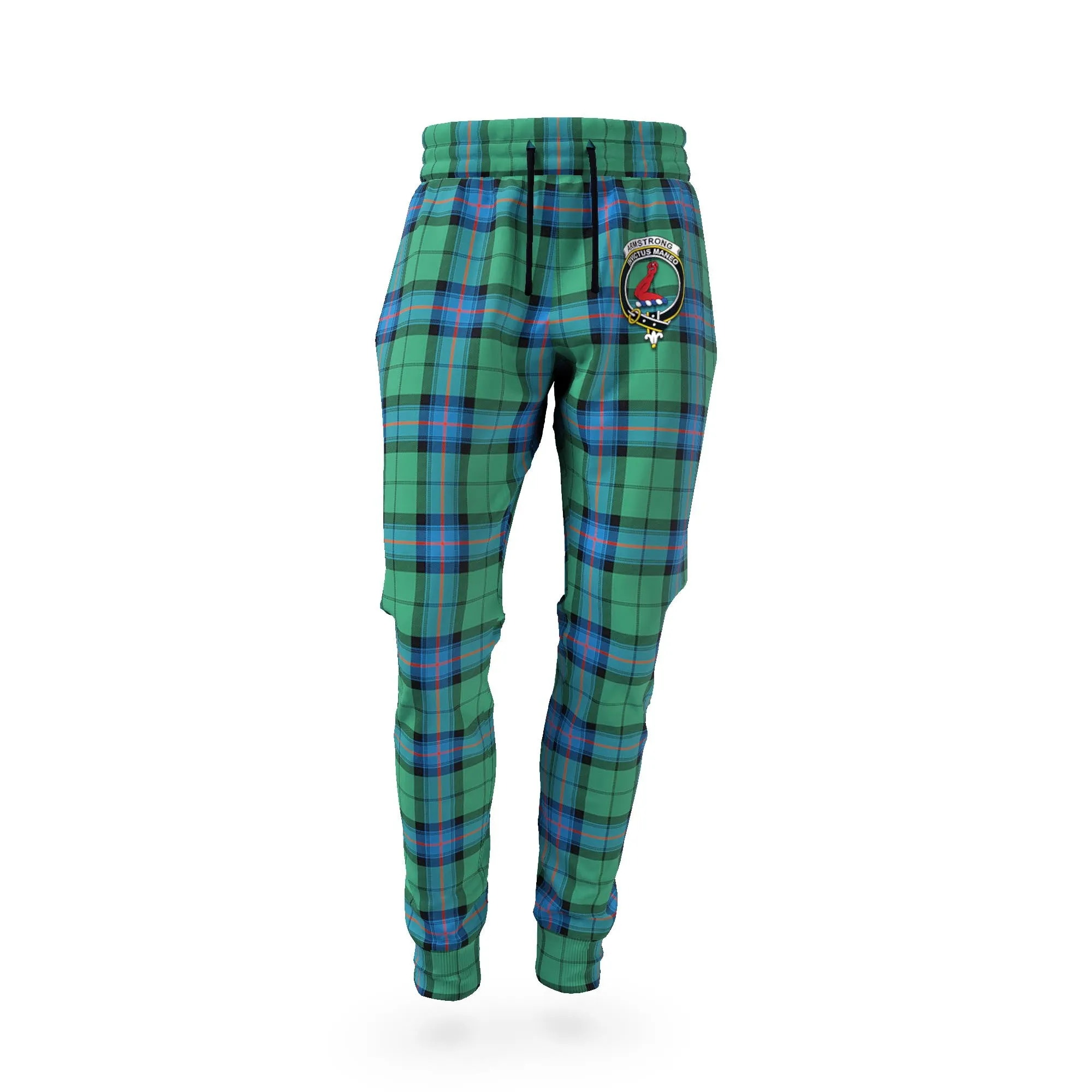 Armstrong Ancient Tartan Joggers Pants with Family Crest
