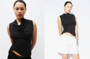 Black Parda Top