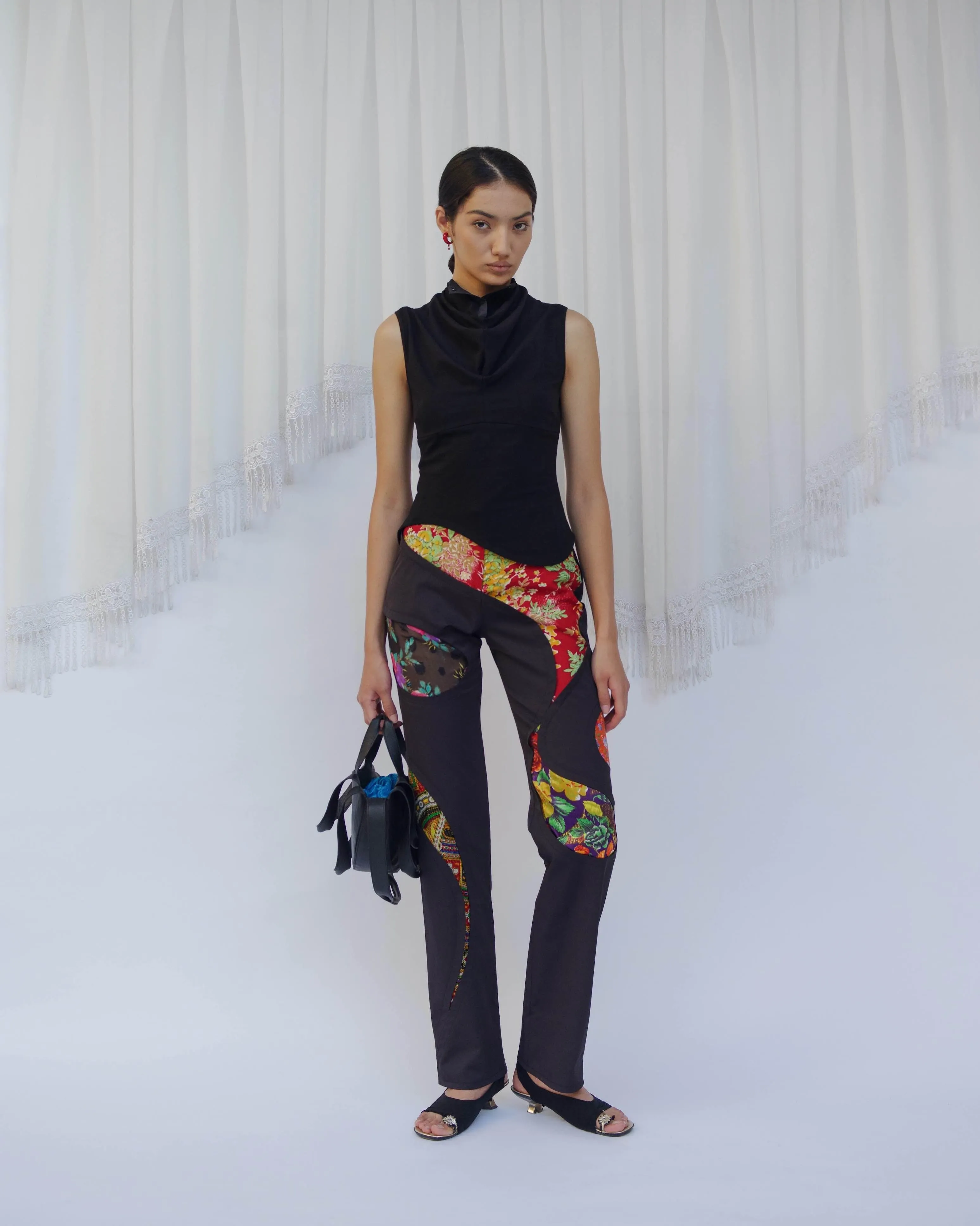 Black Parda Top