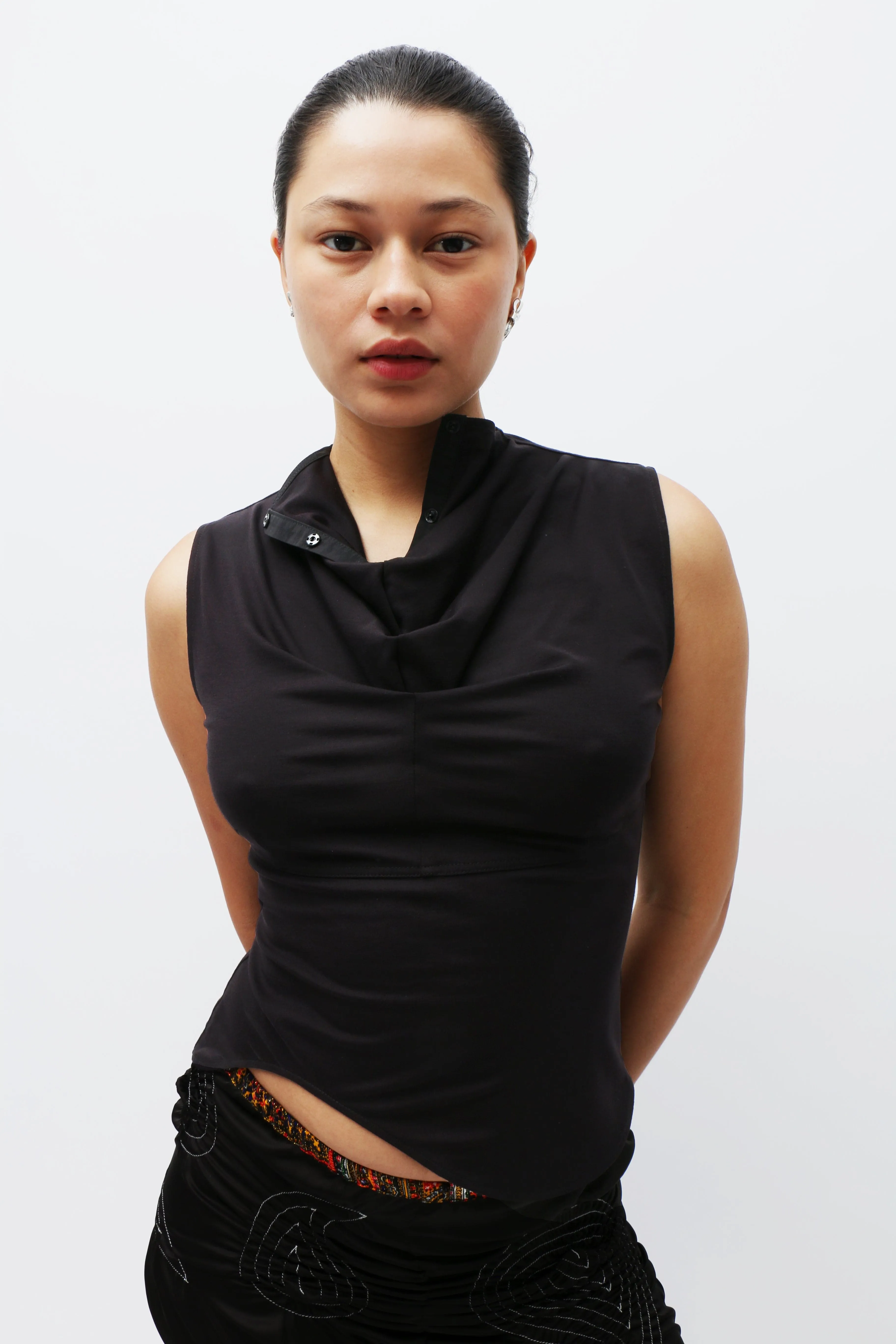 Black Parda Top
