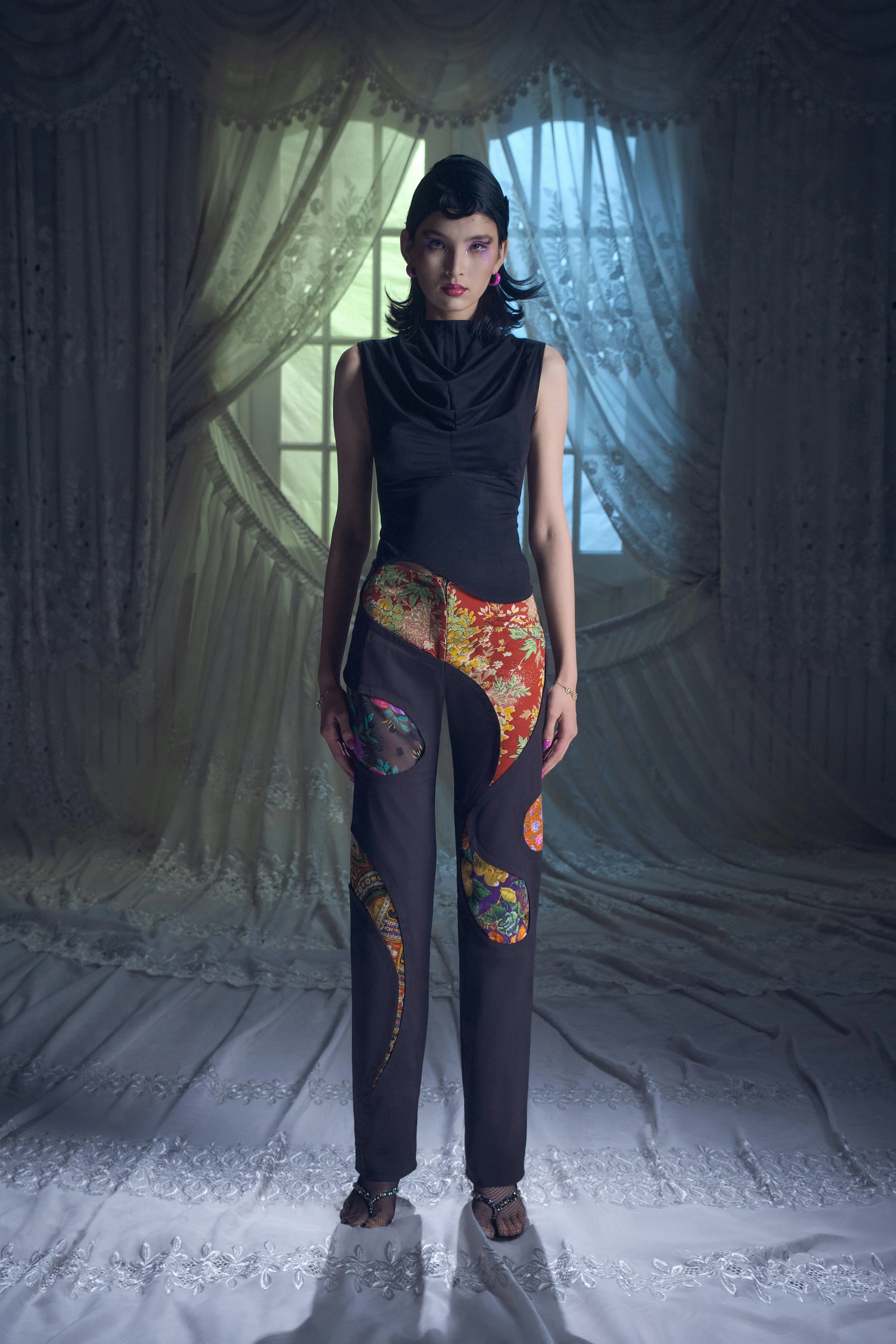 Black Parda Top