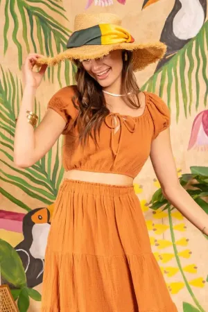 Blu Pepper Sunset Dreams Top | Effortless Elegance with a Chic Touch