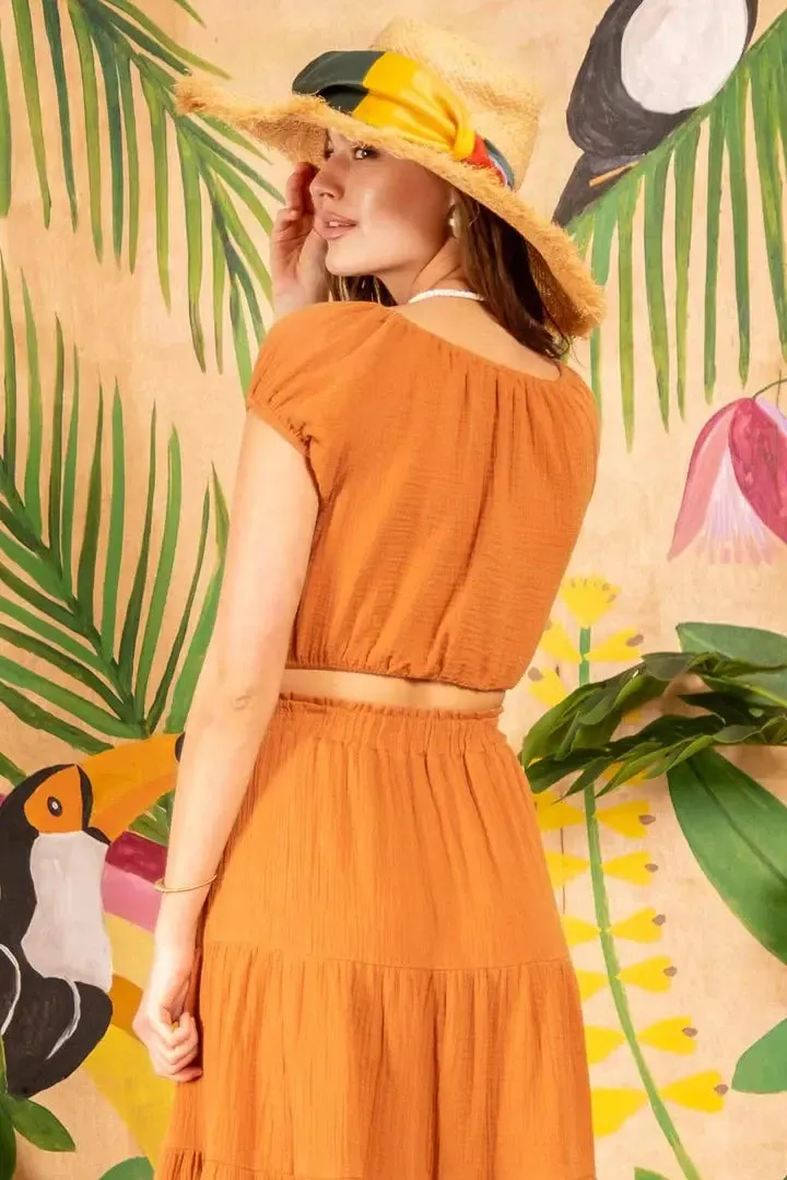 Blu Pepper Sunset Dreams Top | Effortless Elegance with a Chic Touch
