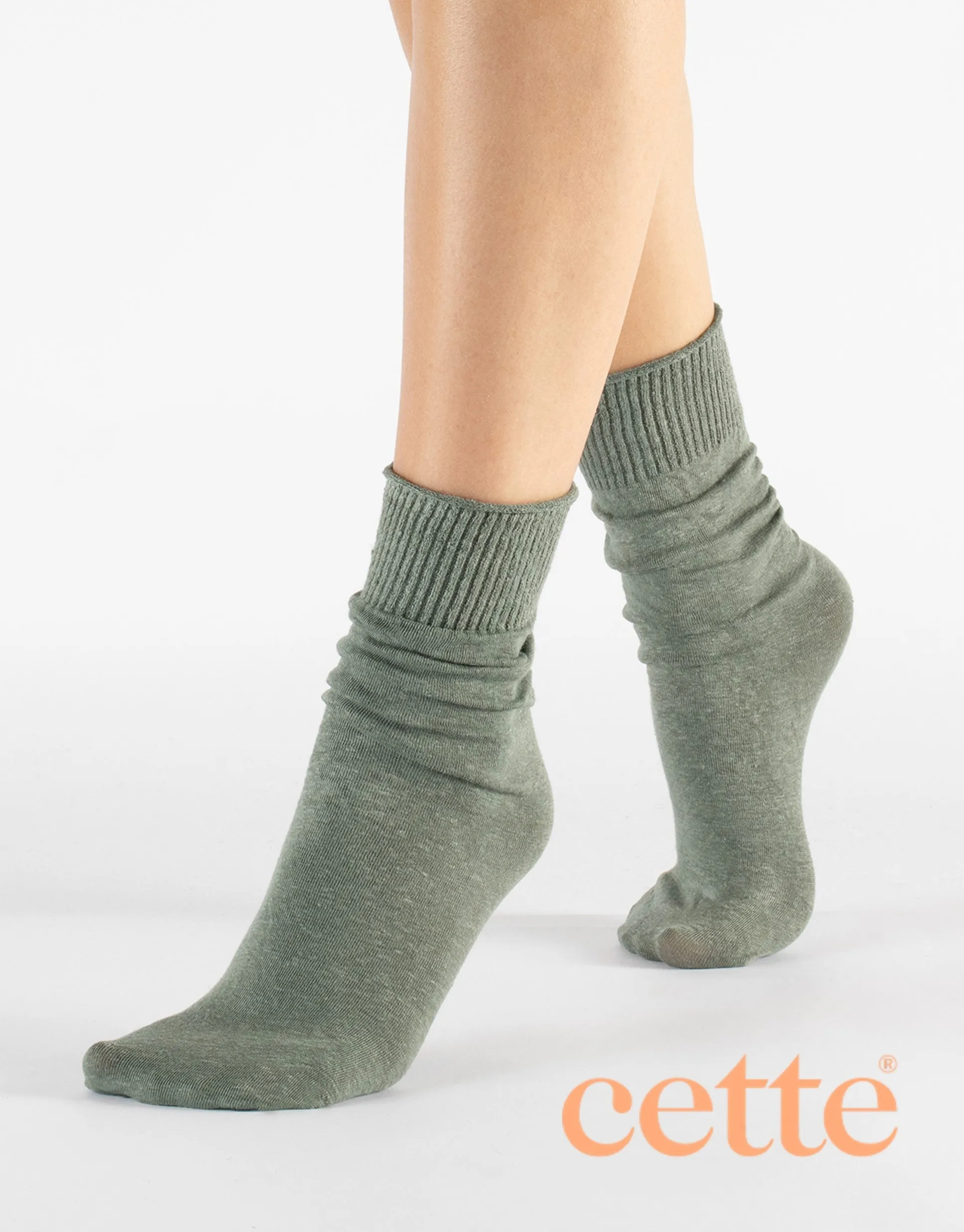 Cette Linen Socks 290-12 Castor Grey