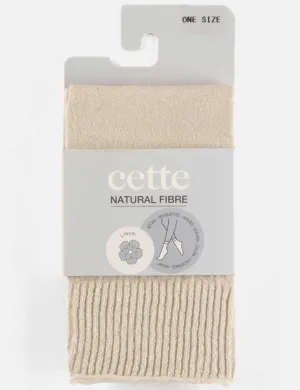 Cette Linen Socks 290-12 Oyster White