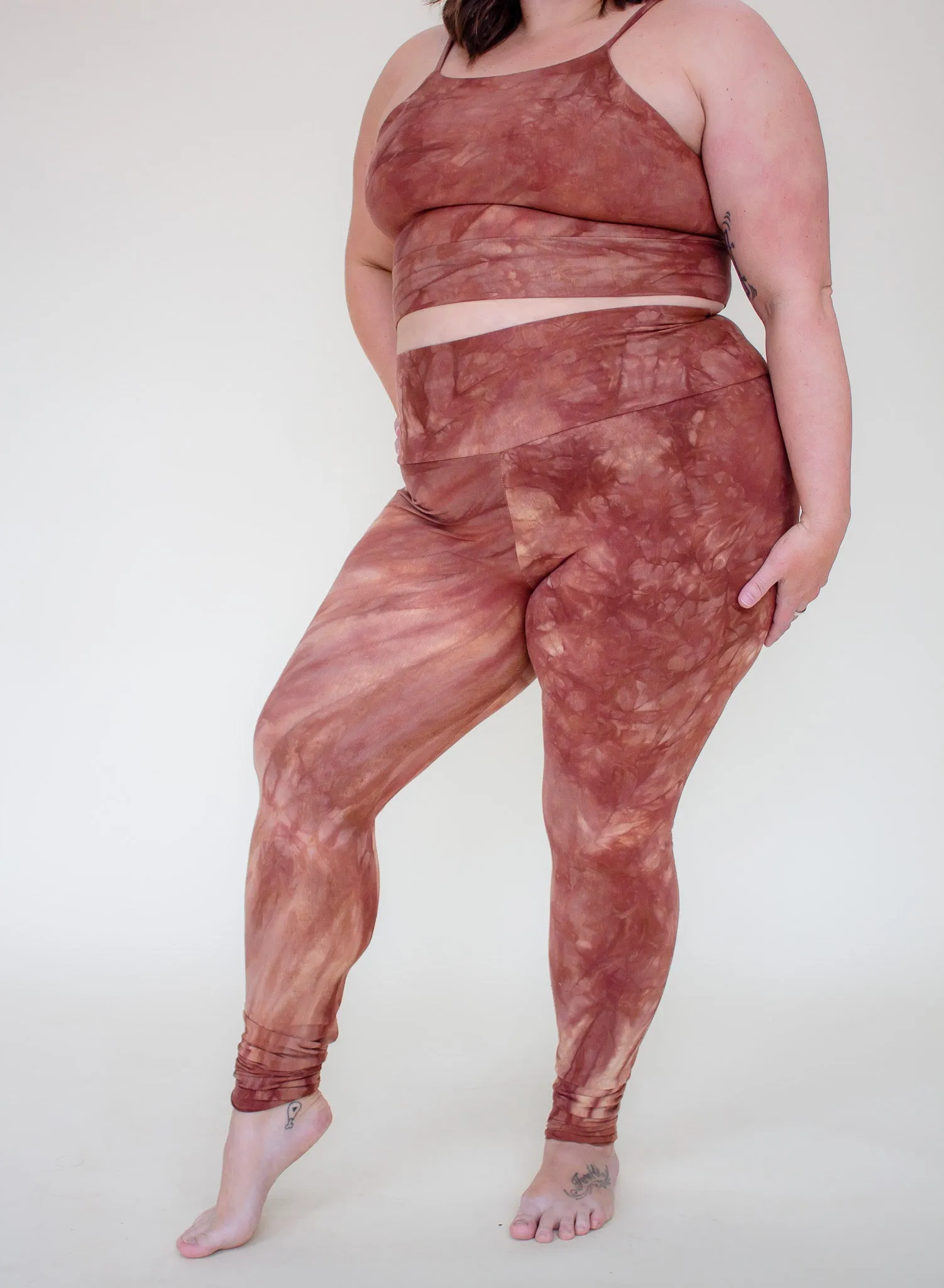 'Cocoa' Hemp/Cotton Leggings