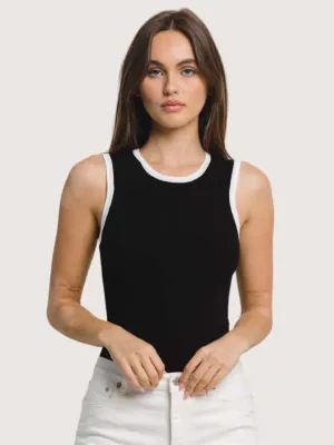 Contrast Trim Bodysuit