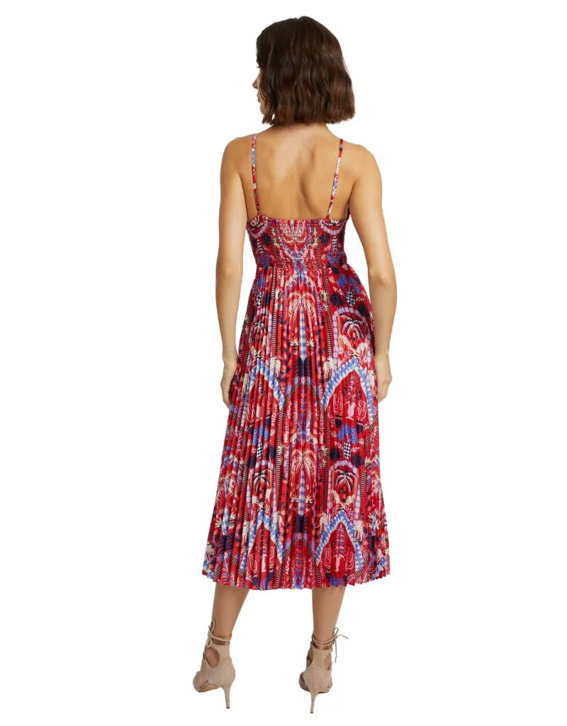 GENEVIEVE DRESS IN RUBY TROPICS