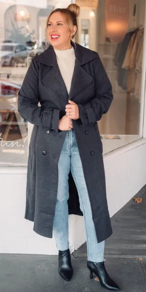 Georgia coat - charcoal