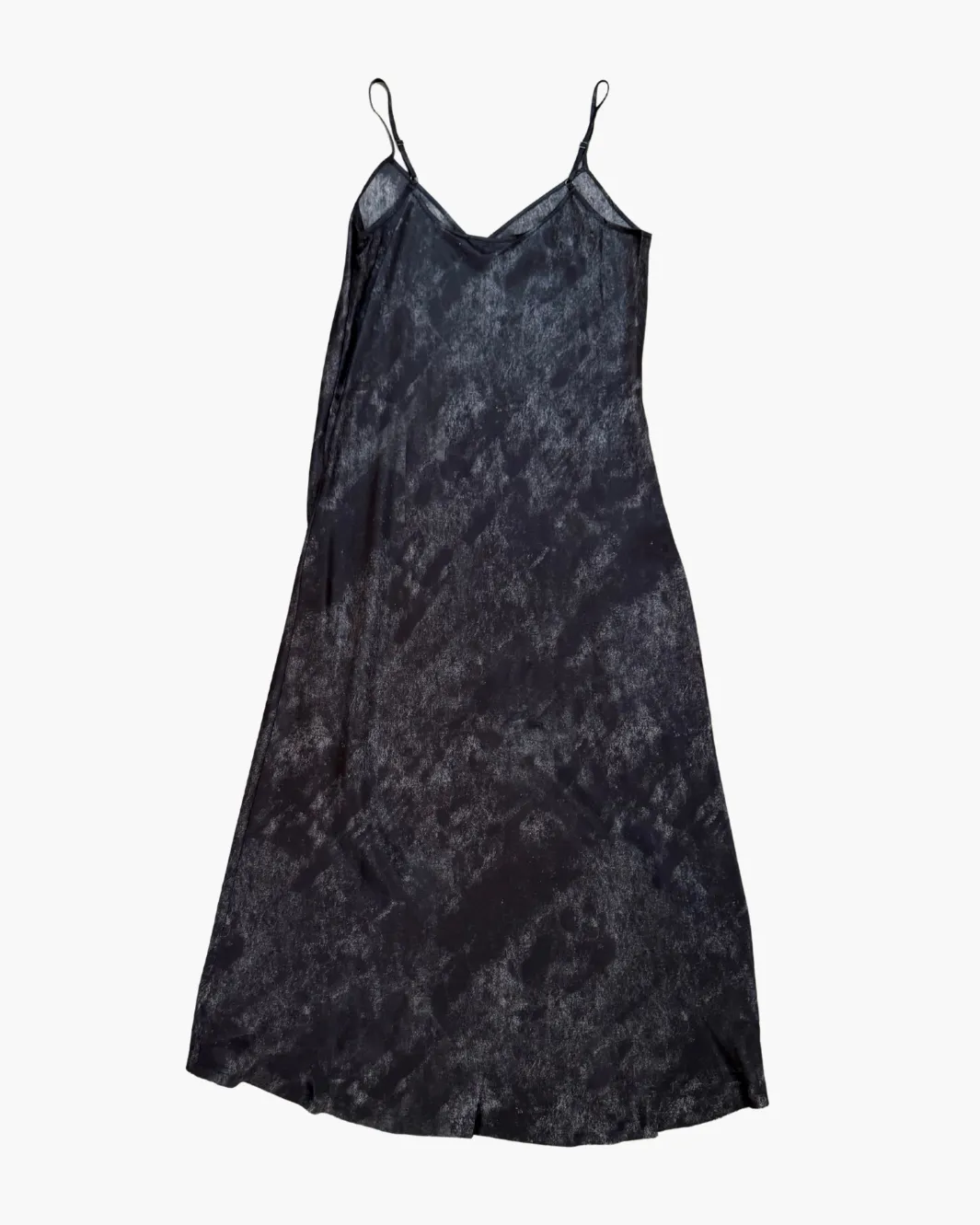 GO SLIP DRESS PRINTED IN BLACKOUT FLORAL PLACE