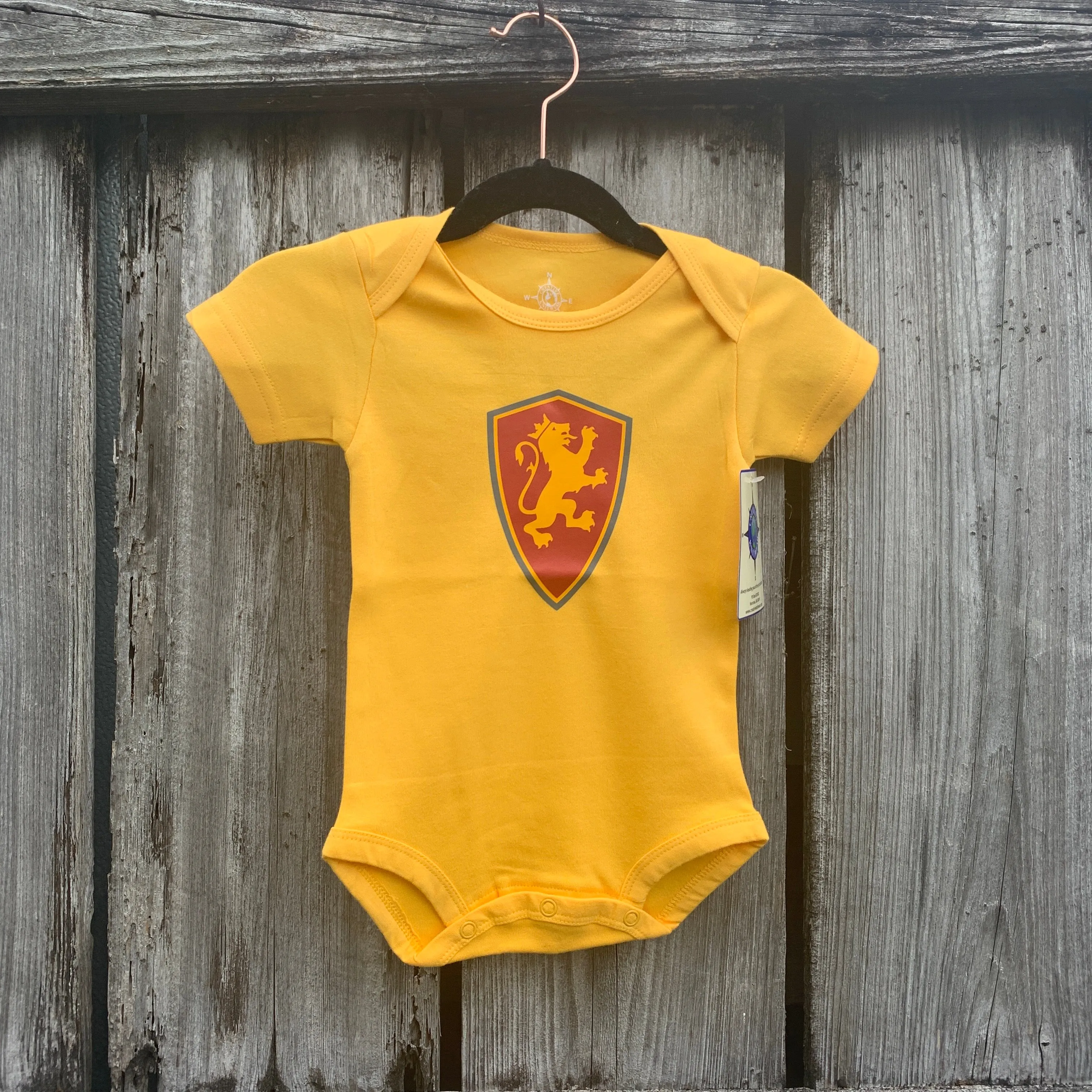 Gold Shield Onesie