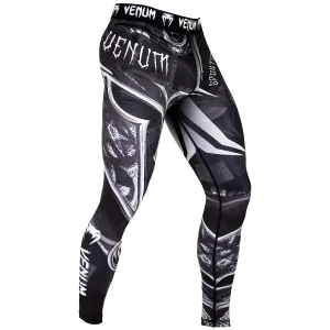 Grappling Tights - Venum Spats - Gladiator 3.0  - Sort-Hvid