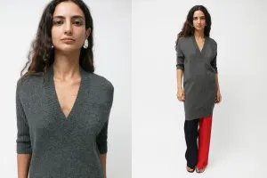 Grey Cashmere Dress