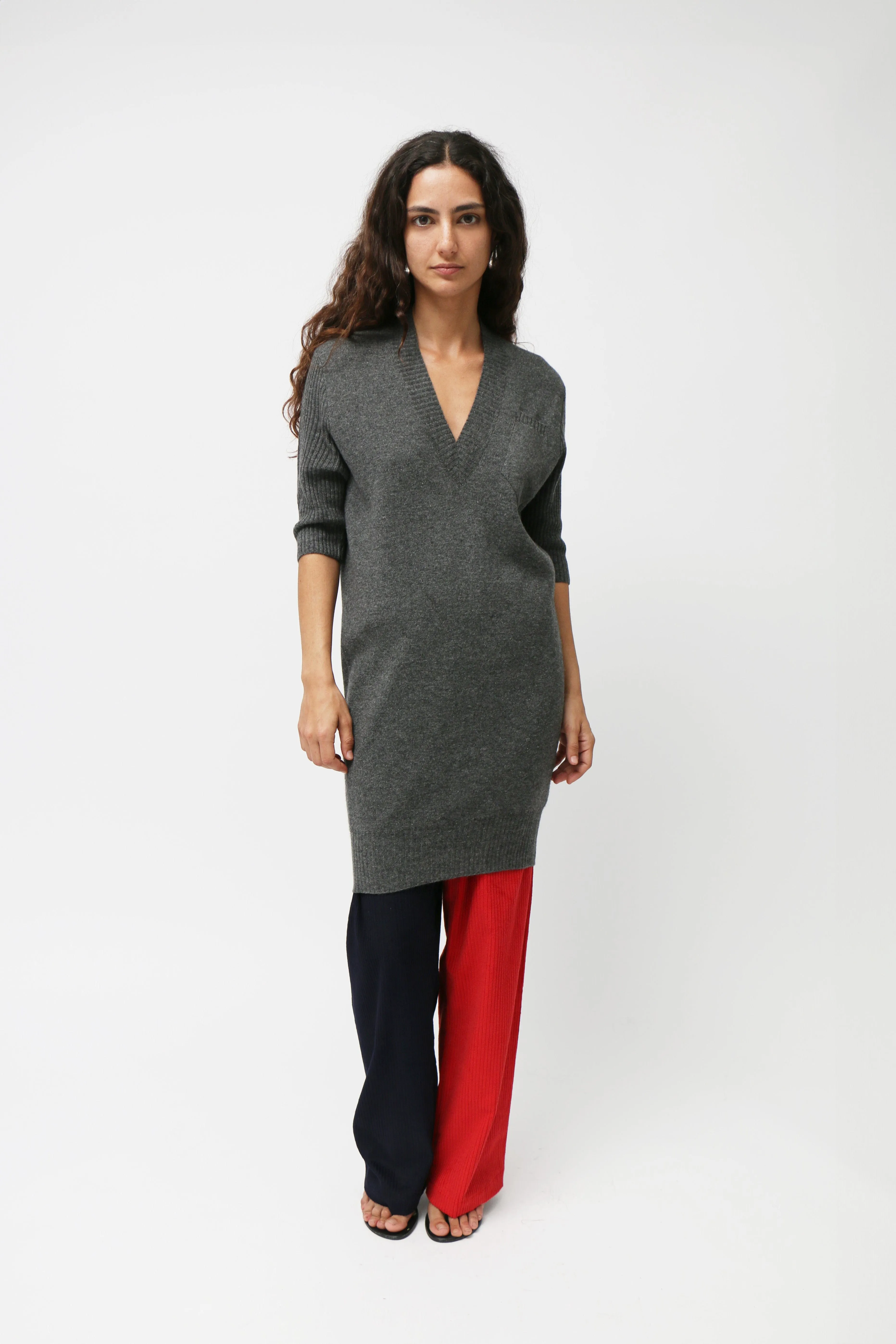 Grey Cashmere Dress