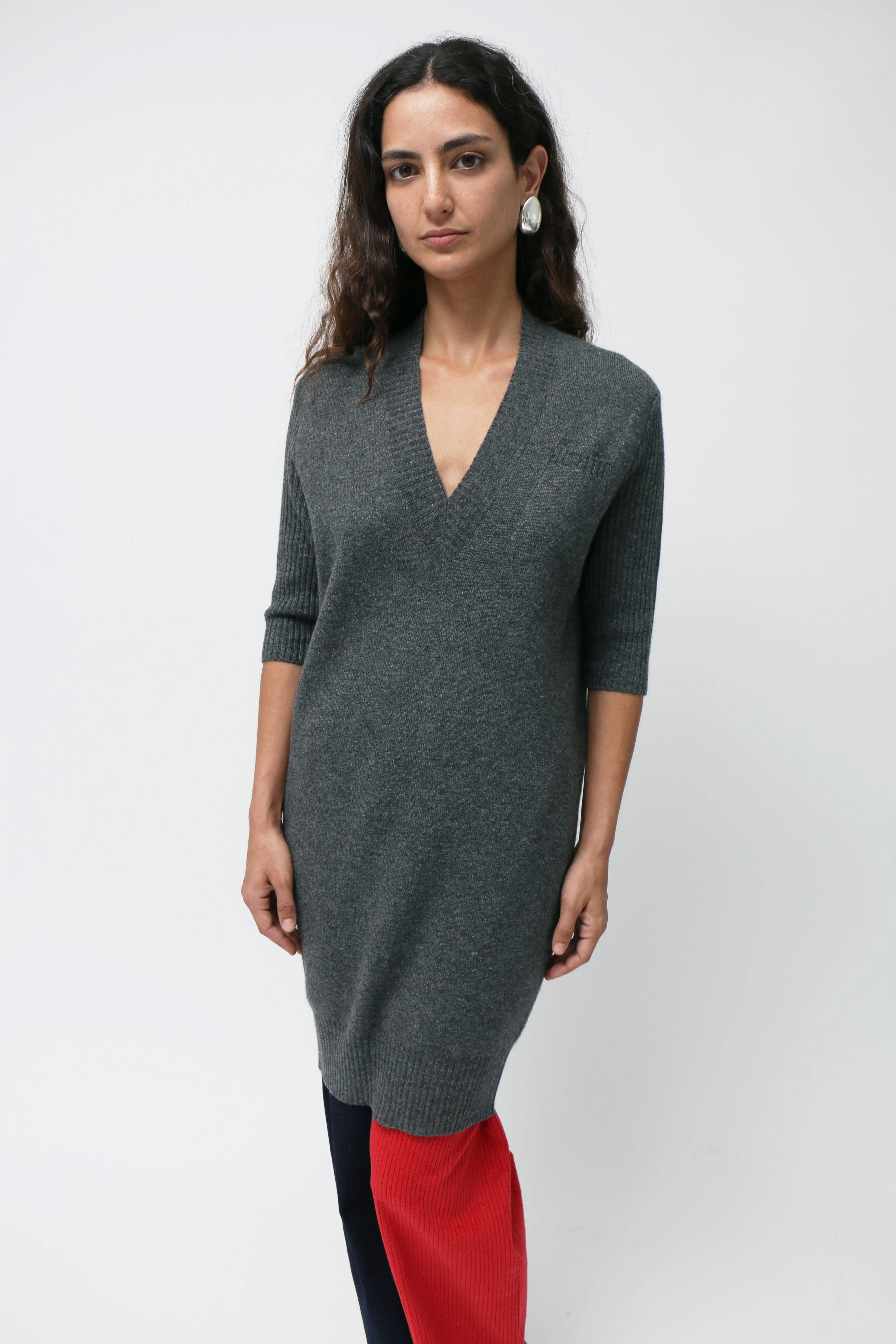 Grey Cashmere Dress