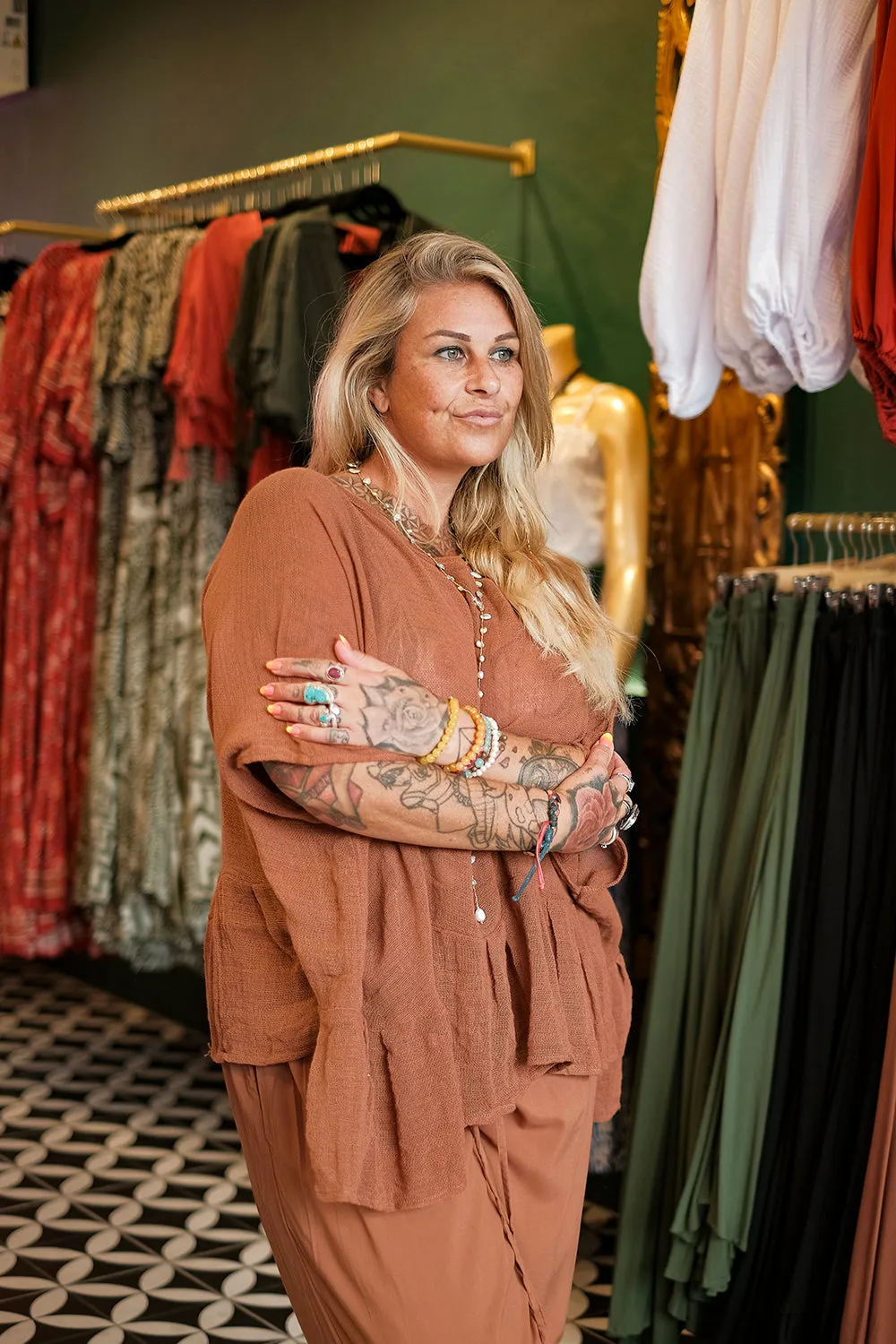 Hemp Flow Top - Coco