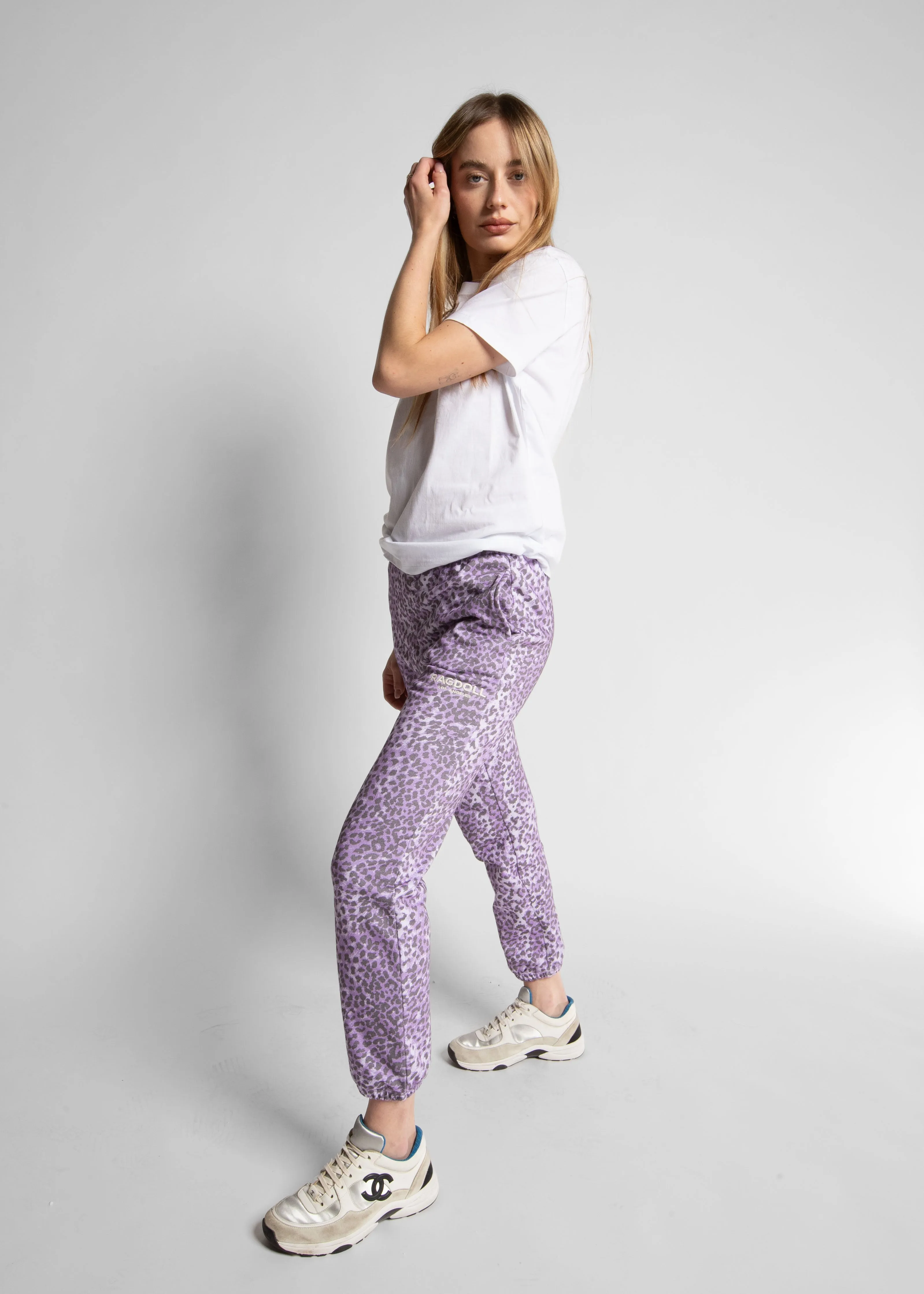 JOGGER - LEOPARD VIOLET
