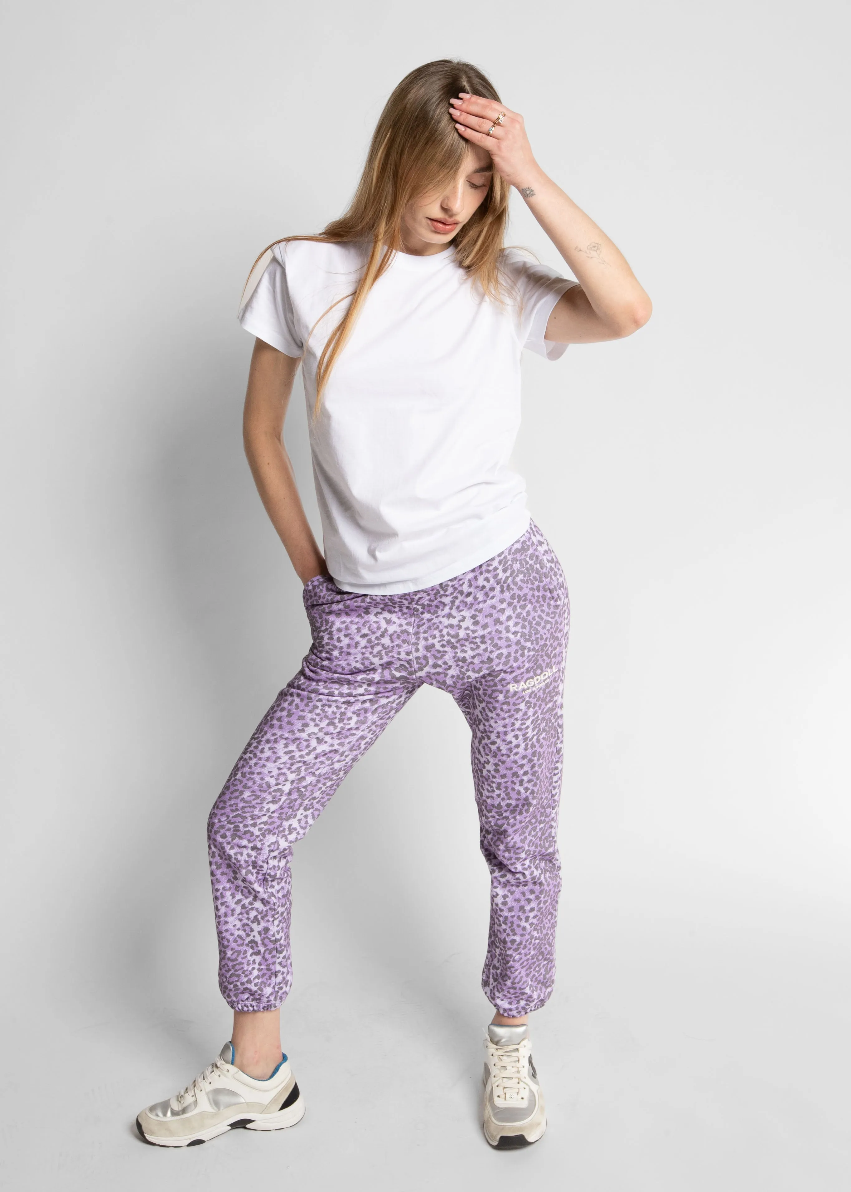 JOGGER - LEOPARD VIOLET