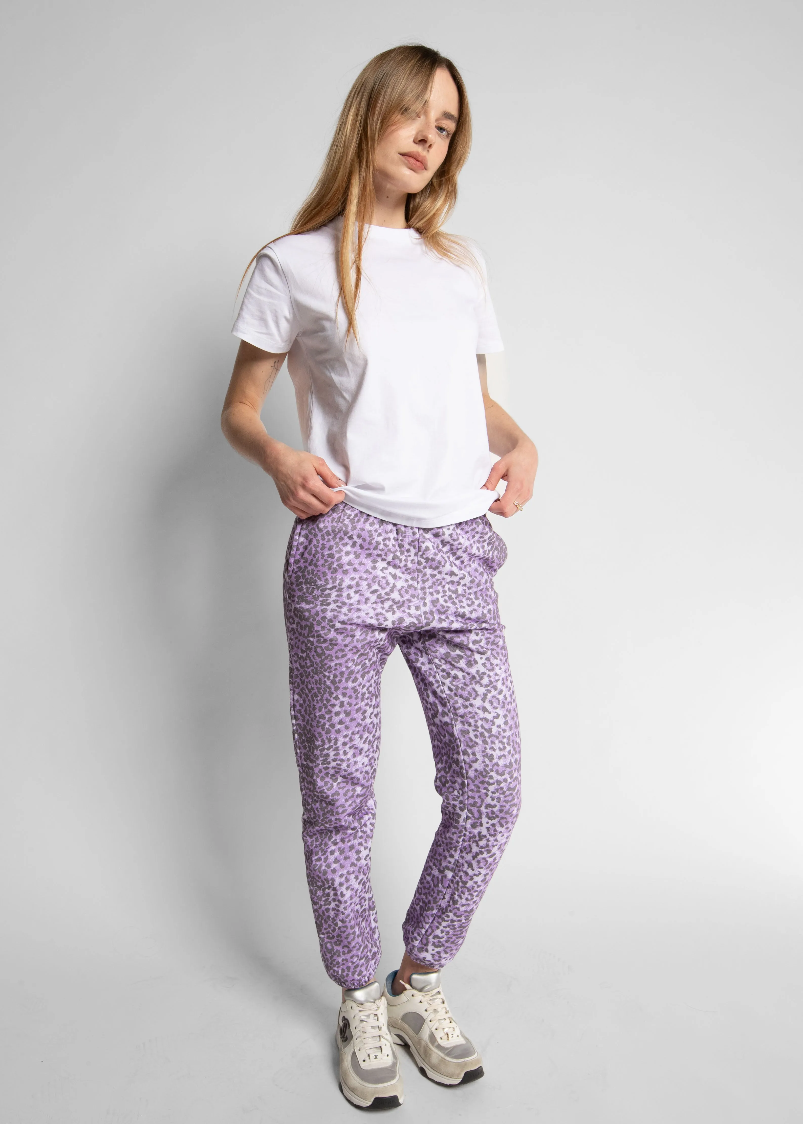 JOGGER - LEOPARD VIOLET
