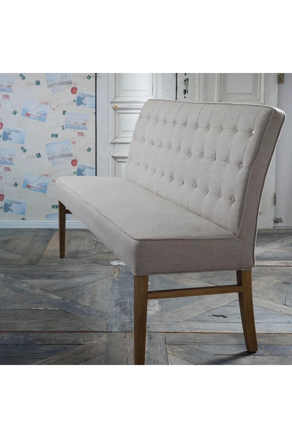 Linen Upholstered Bench | Rivièra Maison Cape Breton