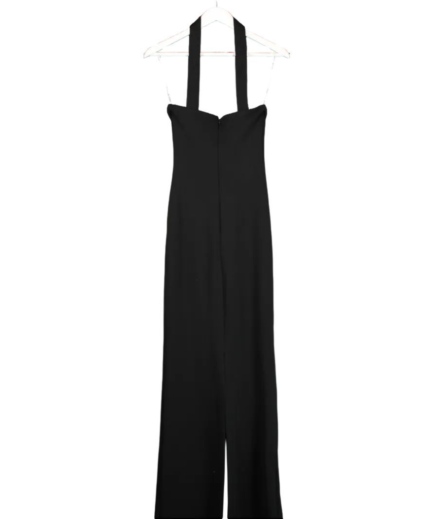 Meshki Velma Halter Collar Maxi Dress - Black UK XS