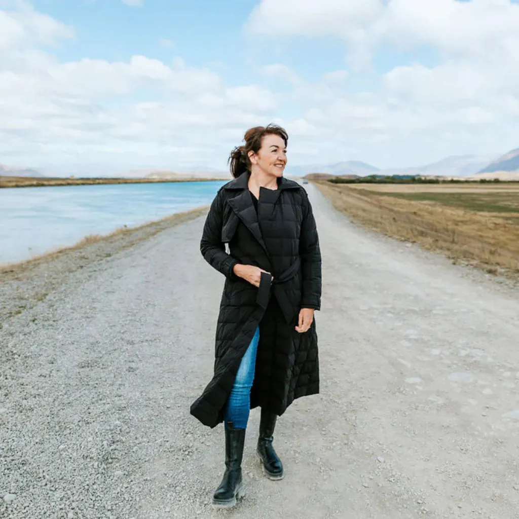 Moke: Maisey 90/10 Stretch Down Trench Coat