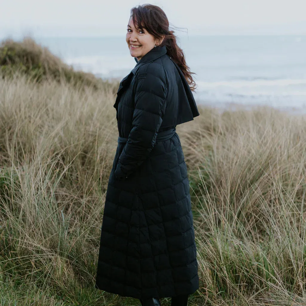 Moke: Maisey 90/10 Stretch Down Trench Coat