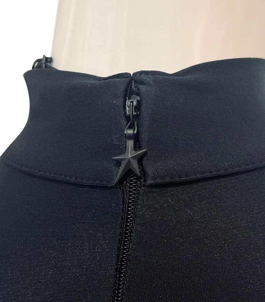 Mugler Illusion Neckline Bodysuit. Size 36FR