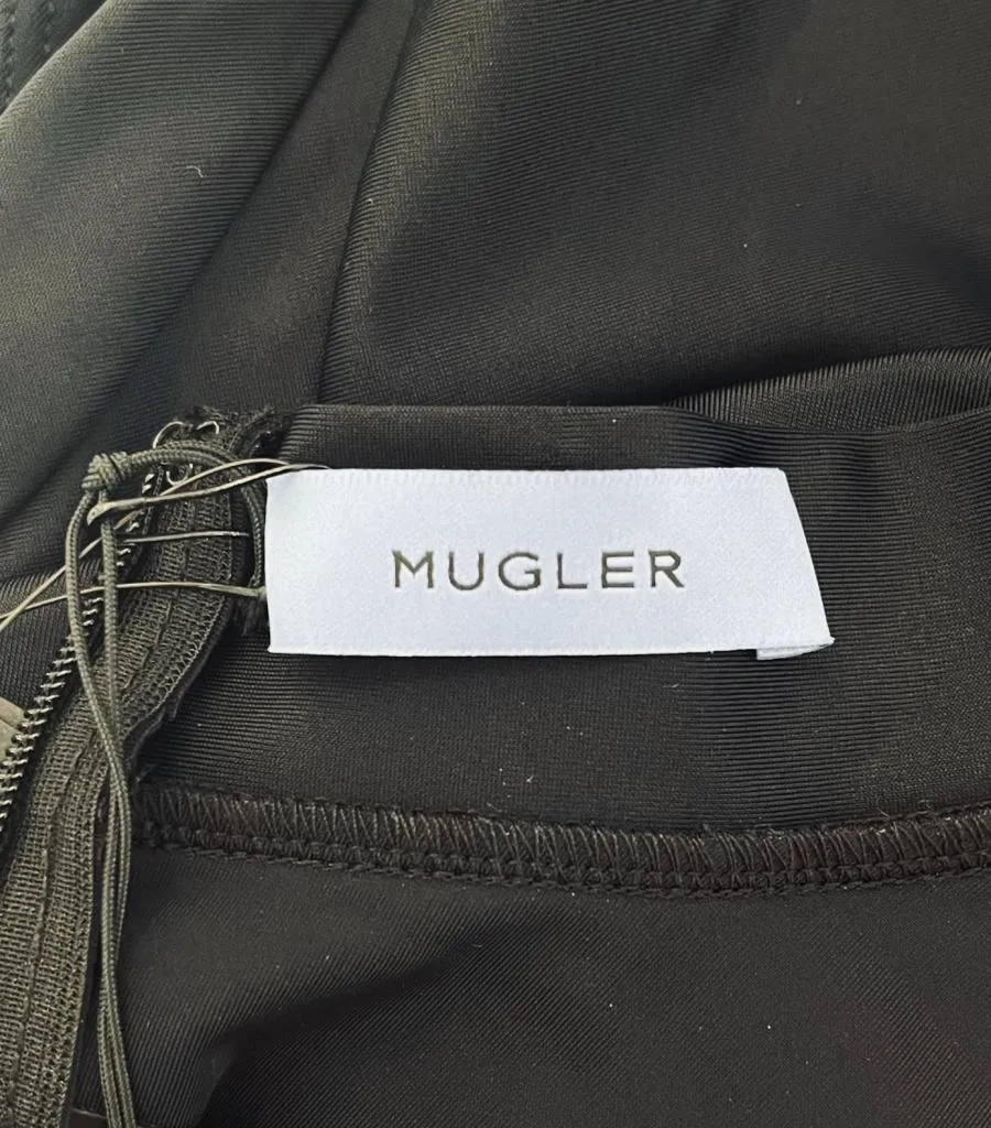 Mugler Illusion Neckline Bodysuit. Size 36FR