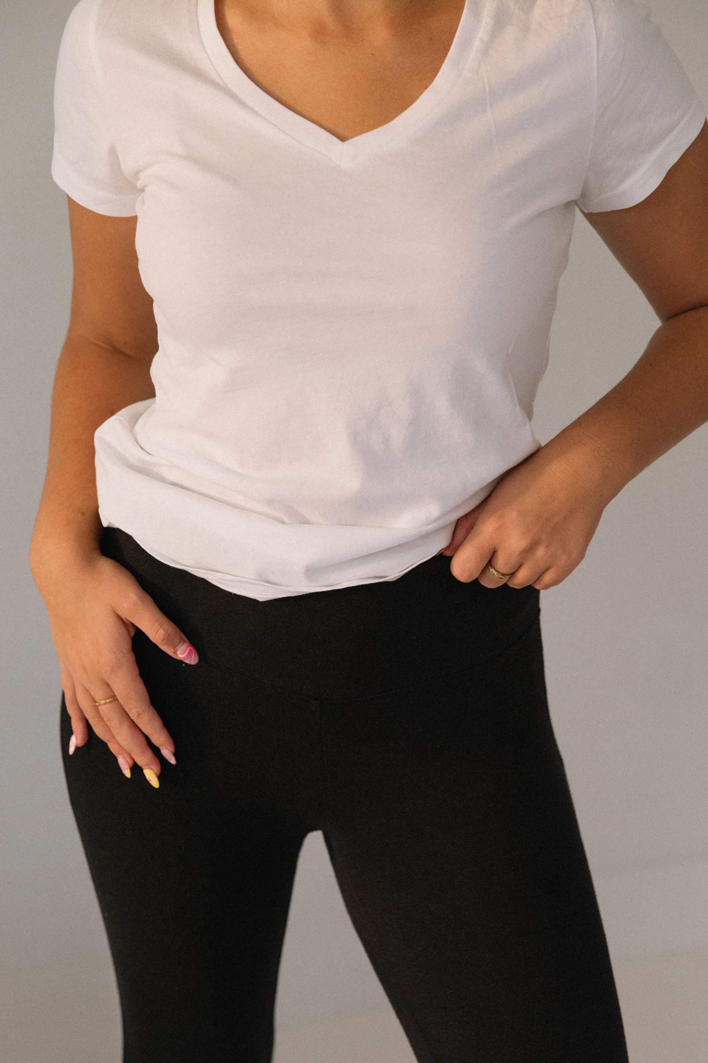 Organic Coastal Gray Midi Legging