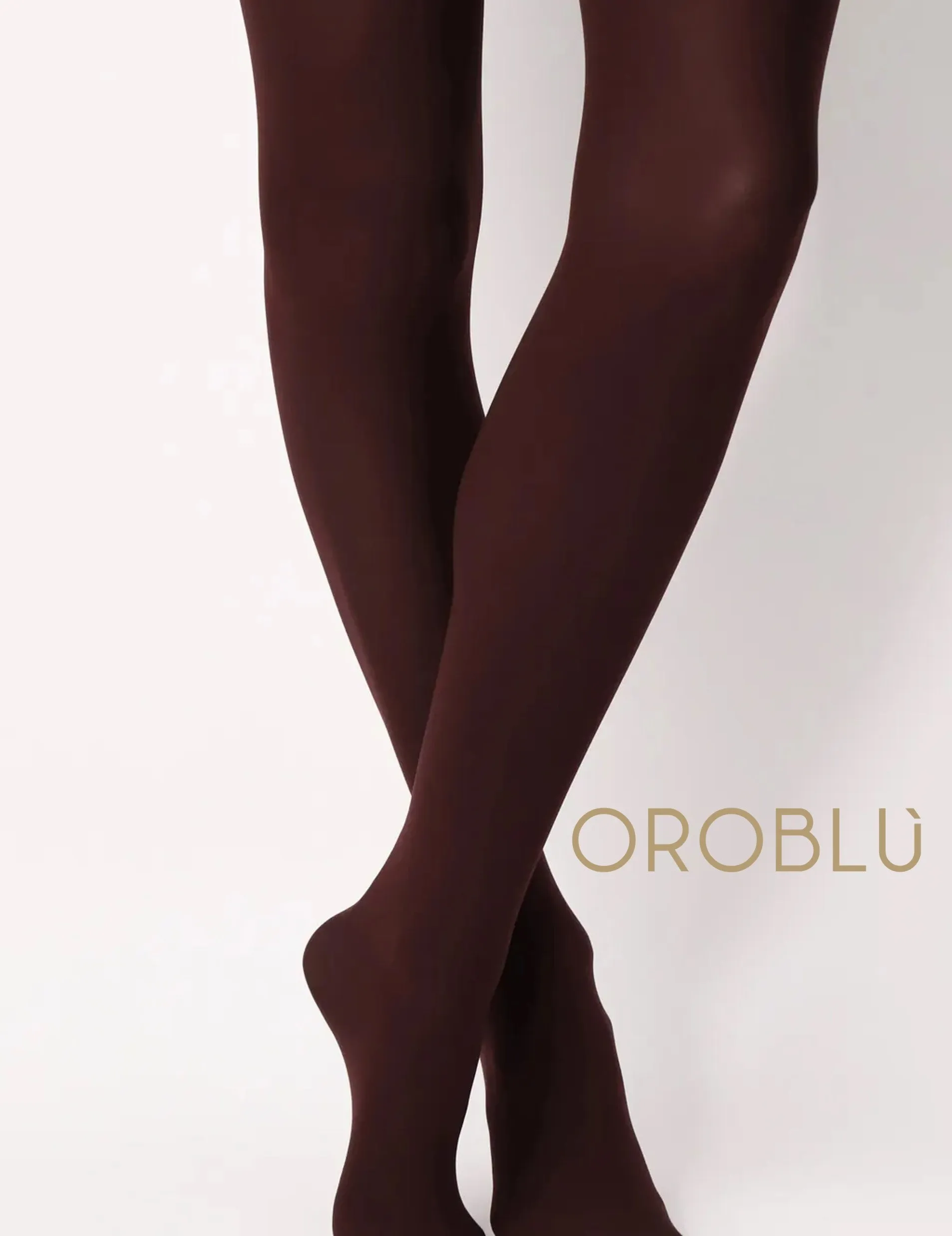 Oroblu Clearance All Colours Double Face Tights Black/Bordeaux VOBC67548