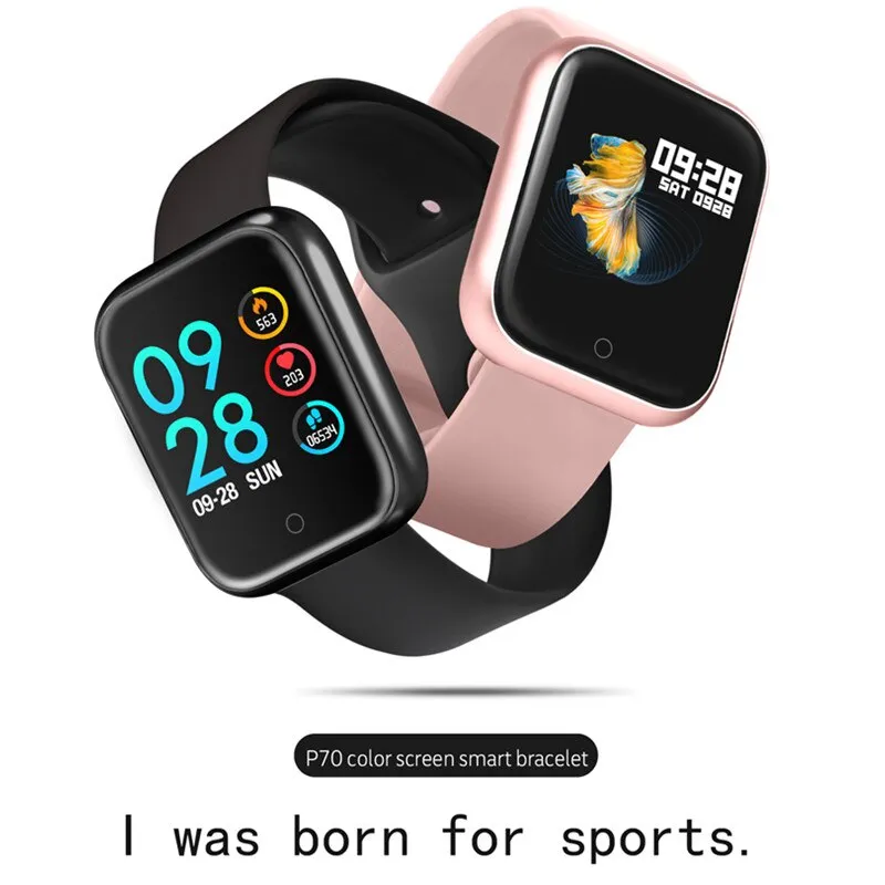 P70 smart wristband  earphone belt /set smart band women with heart rate blood pressure waterproof watch for ios android