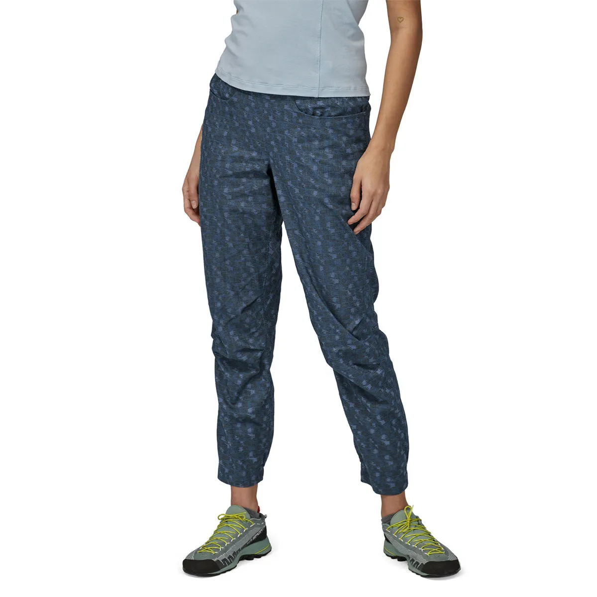 Patagonia Women's Hampi Rock Pants - Intertwined Hands / Smolder Blue