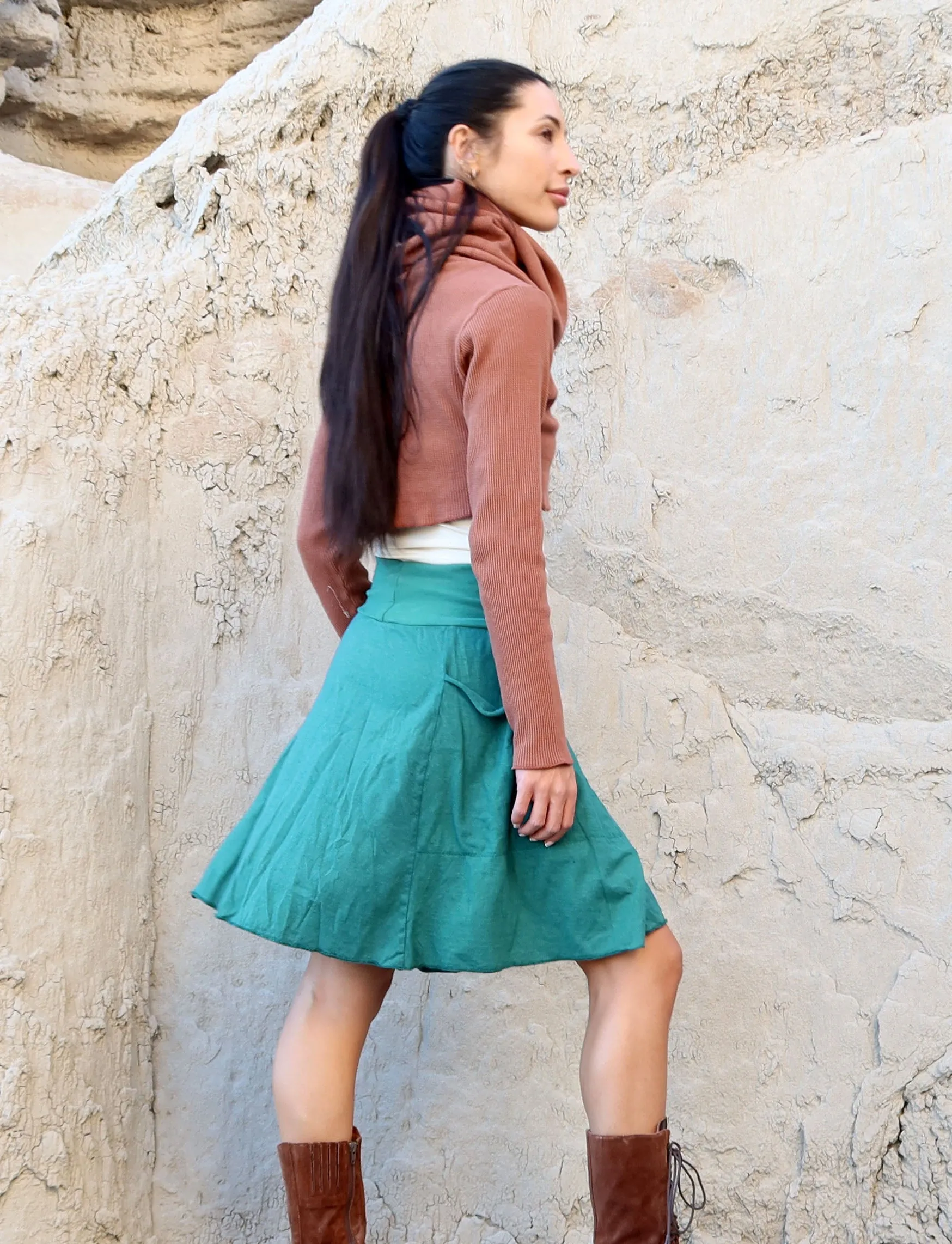 Perfect Pockets Short Skirted Bermuda Leggings