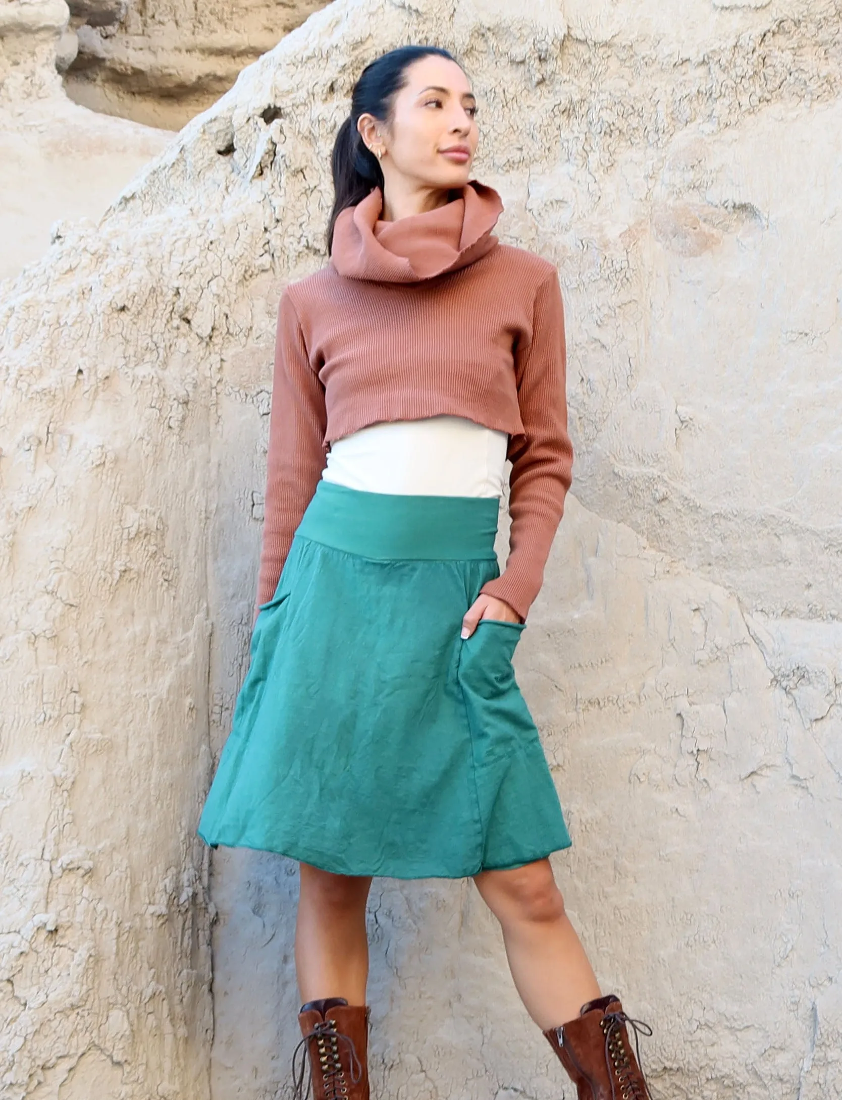 Perfect Pockets Short Skirted Bermuda Leggings