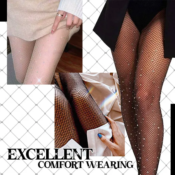 Rhinestone Glitter Fishnet Tights(1   1 FREE)