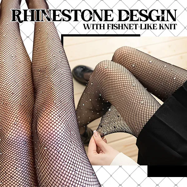 Rhinestone Glitter Fishnet Tights(1   1 FREE)