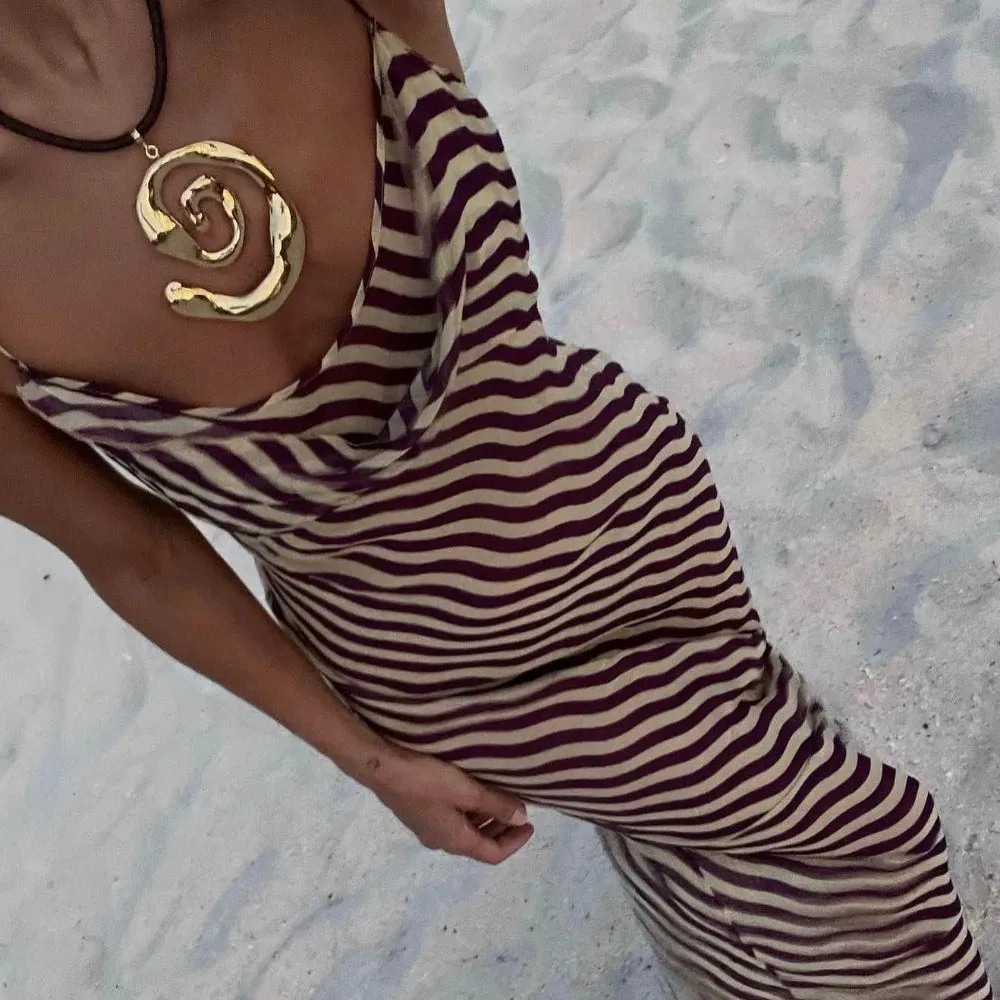 Robyn Striped Maxi Dress