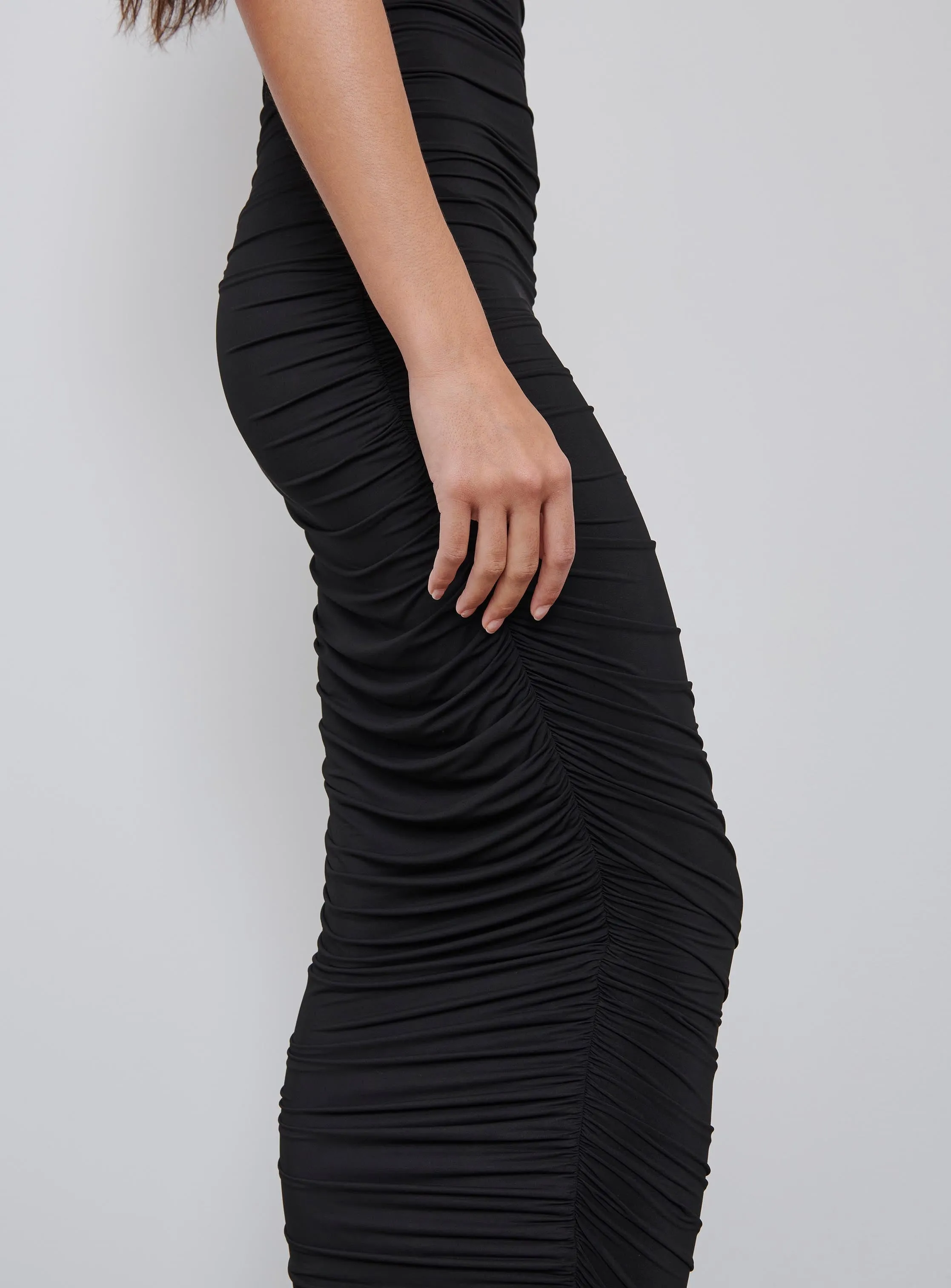 Ruched Slip Dress