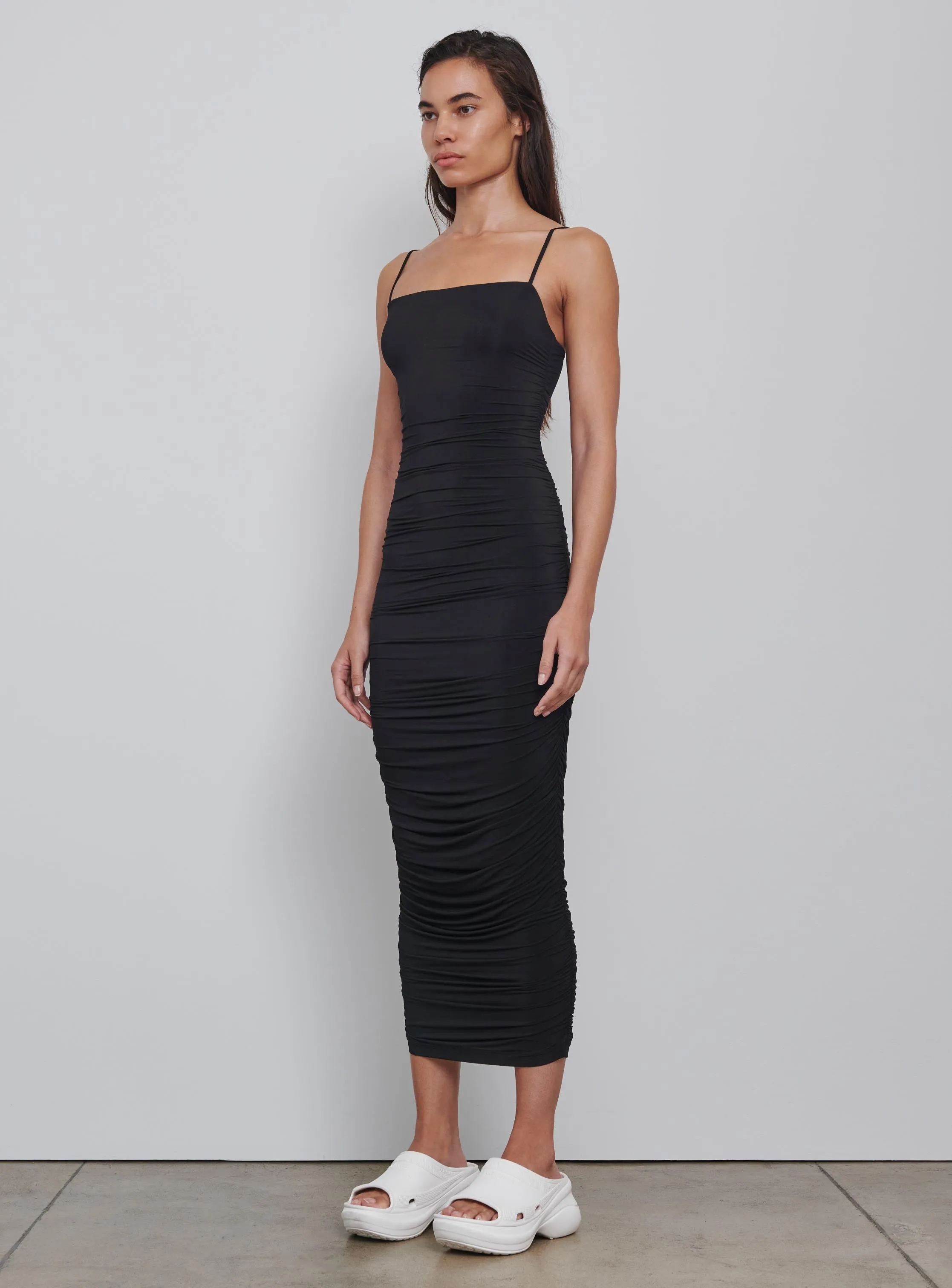 Ruched Slip Dress