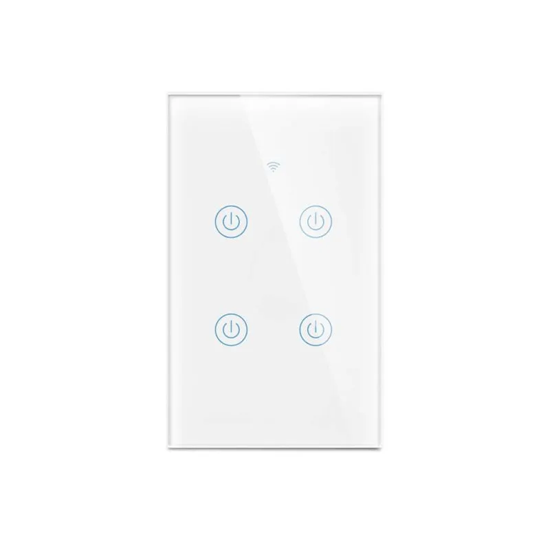 Smart Wall Touch Light Switch Wi-Fi Mobile App Control Alexa, Google Assistant Compatible No Hub Required