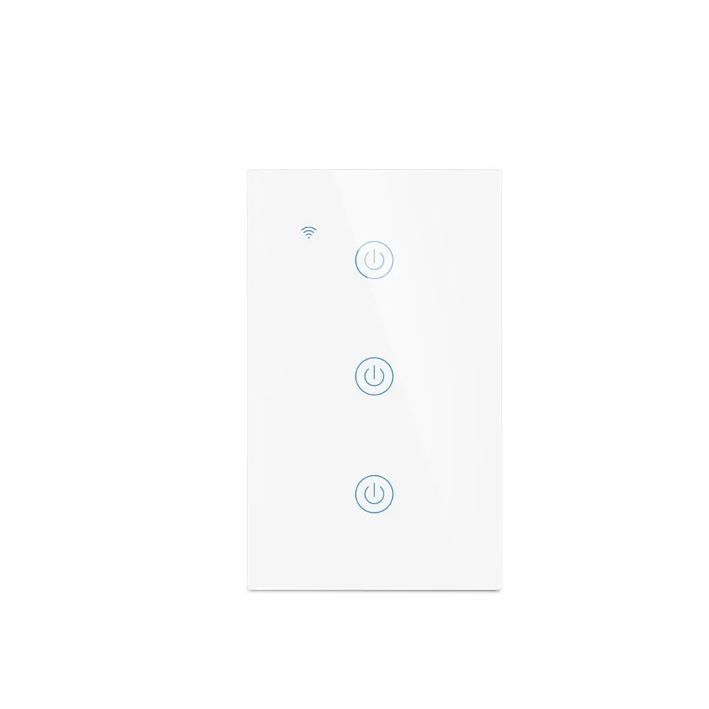 Smart Wall Touch Light Switch Wi-Fi Mobile App Control Alexa, Google Assistant Compatible No Hub Required
