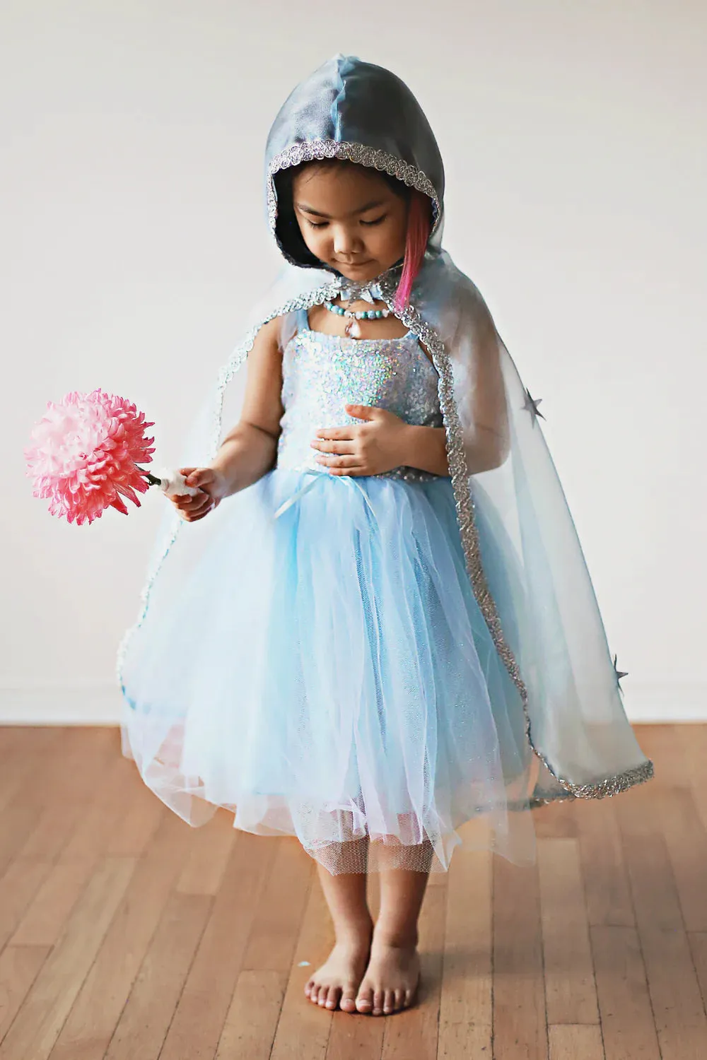 Snow Queen Cape, Blue Silver