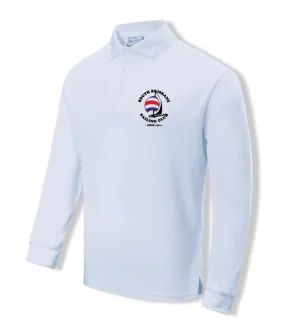 South Brisbane Sailing Club Members Sun Smart Long Sleeve Polo Shirt - White