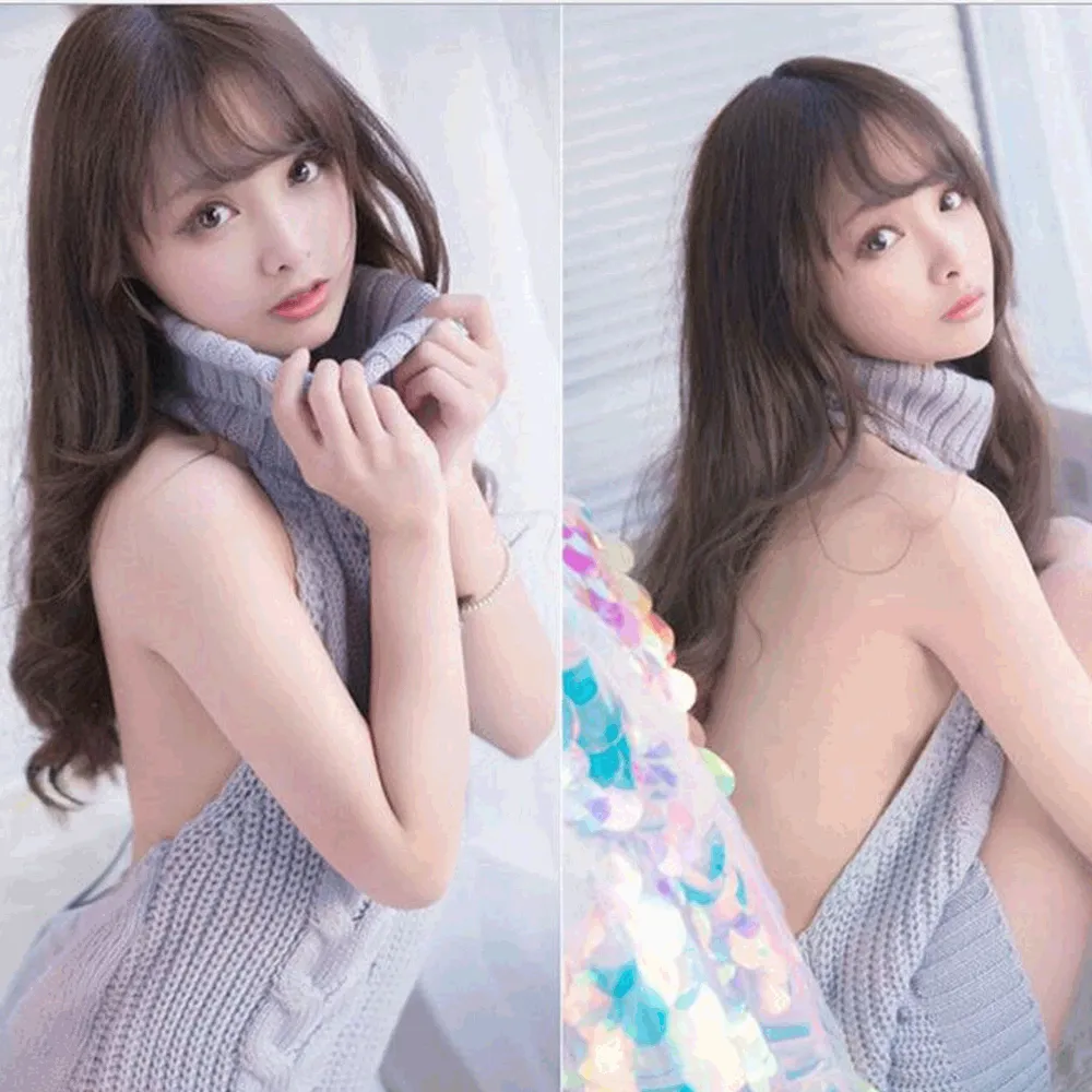 Starfire Daydream Open Back Sweater - Grey